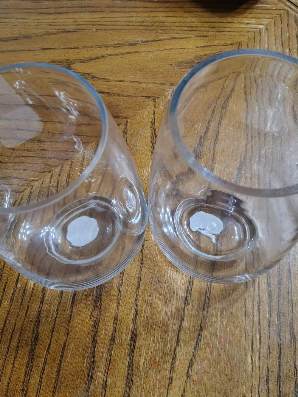 Two Hurricane Candle Holders